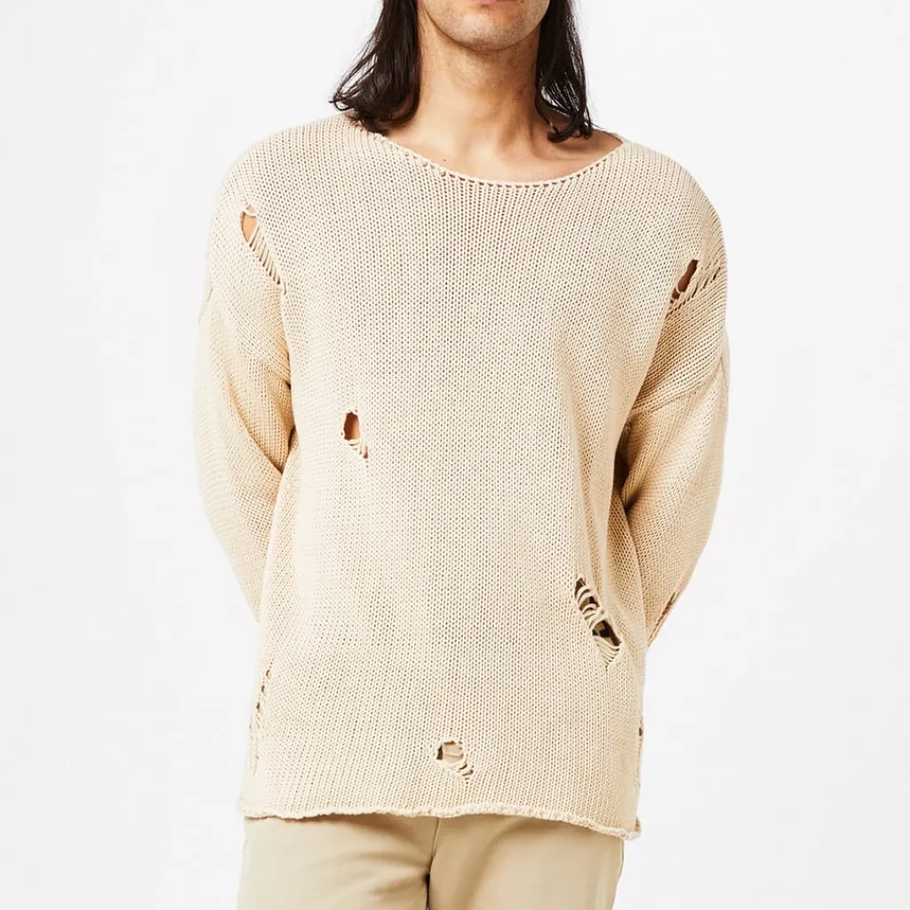 Knitwear*424 Crew Neck Relaxed Fit Sweater in Multi