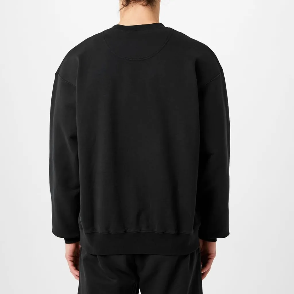 Tracksuits*7 Days Active Monday Lettering Relaxed Fit Athletic in Black