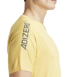 Fitness And Gym Tops|Fitness And Gymwear*adidas Adizero Regular Fit Crew Neck T-Shirt in Yellow