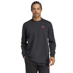 Football And Rugby Clothing*adidas Ajax Amsterdam Graphic Long Sleeve T-Shirt Adults in Black