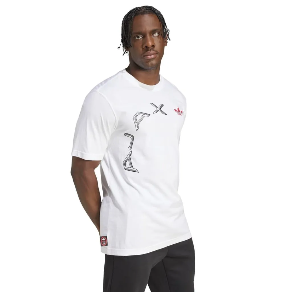 Football And Rugby Clothing*adidas Ajax Amsterdam Graphic T-Shirt Adults in White