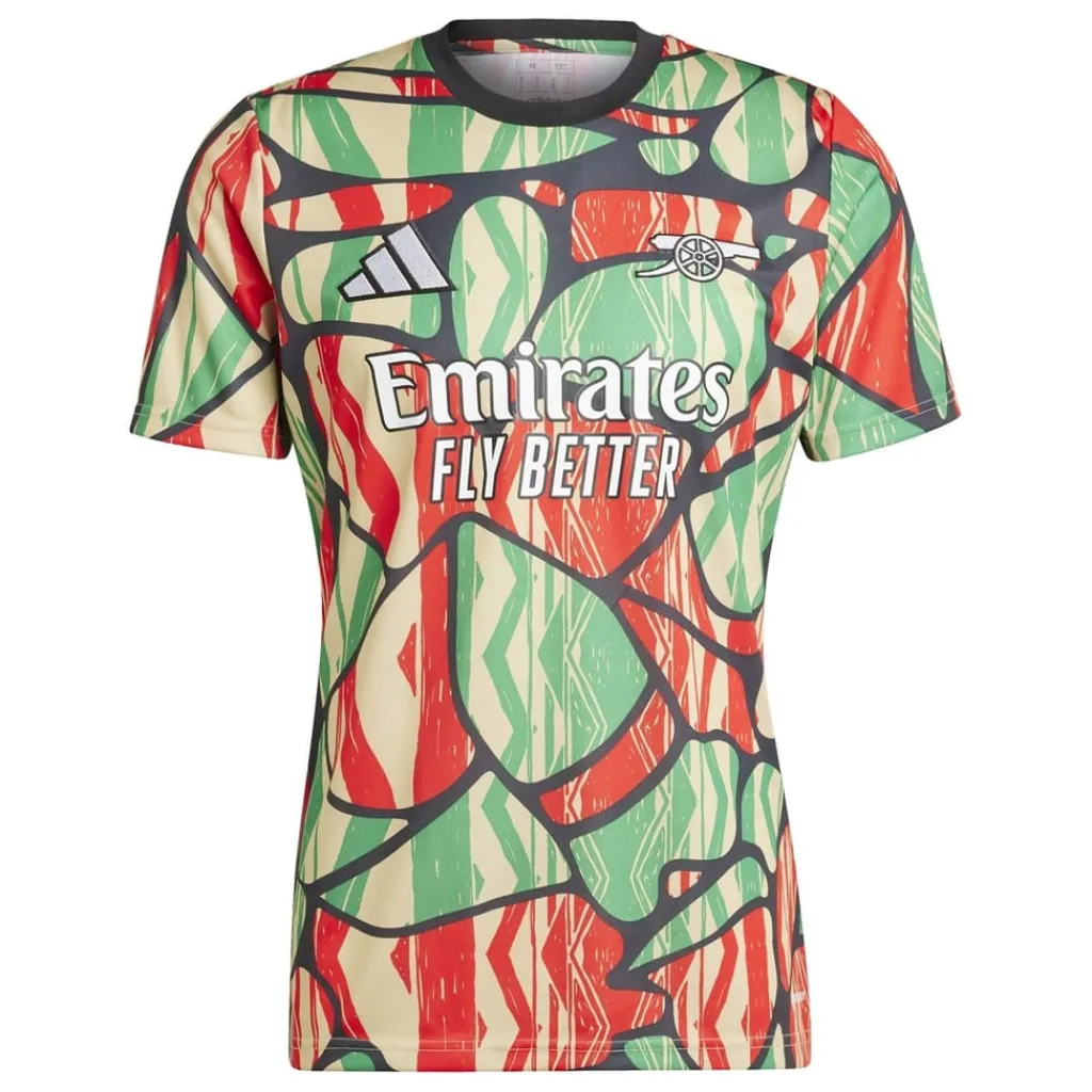 Football And Rugby Clothing*adidas Arsenal Pre Match Shirt 2024 2025 Adults in Red