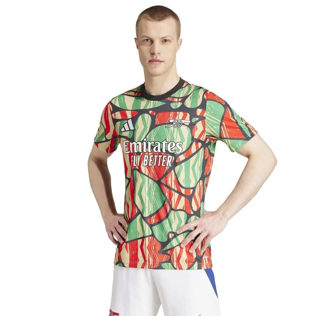 Football And Rugby Clothing*adidas Arsenal Pre Match Shirt 2024 2025 Adults in Red