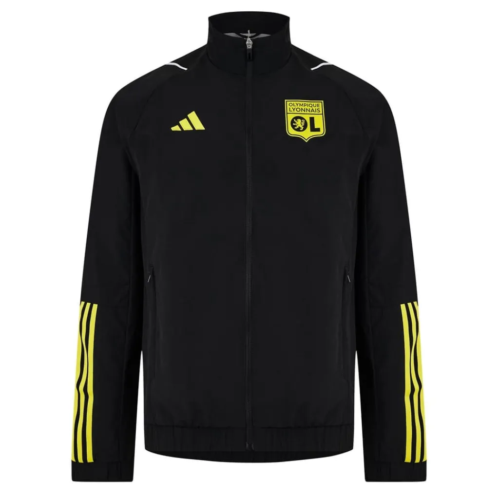 Tracksuits*adidas Athletic High Neck Long Sleeve Top in Black