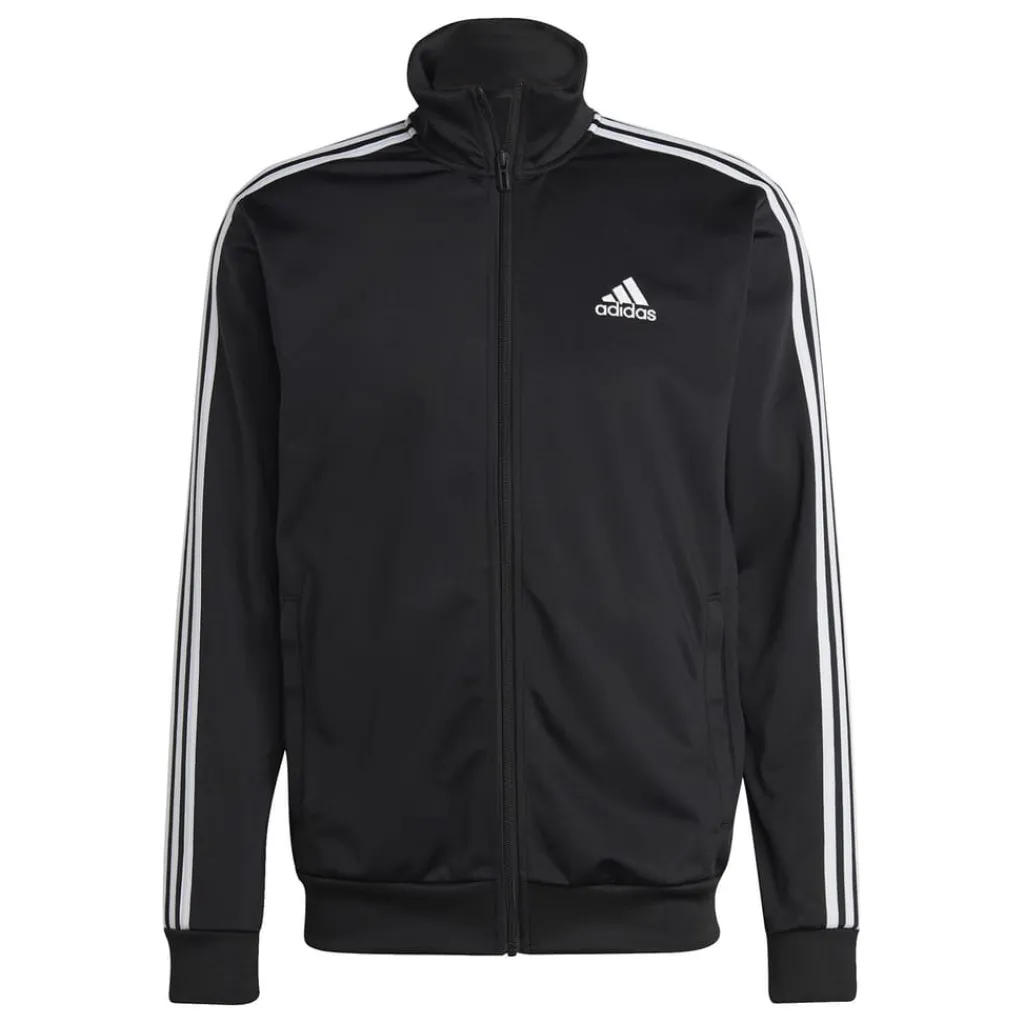 Tracksuits*adidas Basic 3 Stripes Tricot Tracksuit in Black