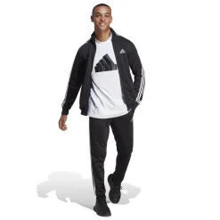 Tracksuits*adidas Basic 3 Stripes Tricot Tracksuit in Black