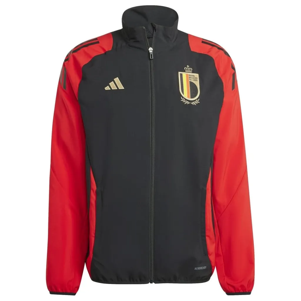 Tracksuits*adidas Belgium Pre Match Jacket 2024 Adults in Black