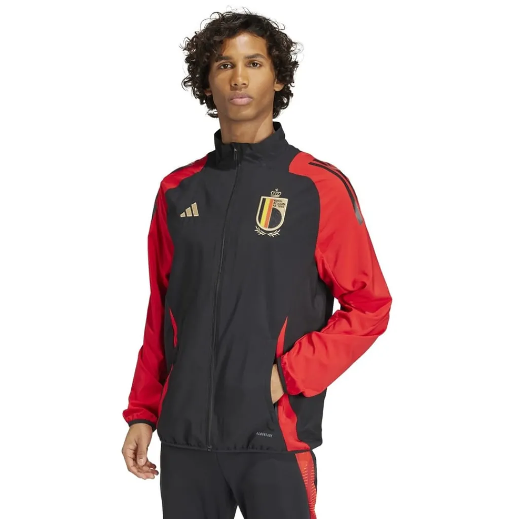 Tracksuits*adidas Belgium Pre Match Jacket 2024 Adults in Black