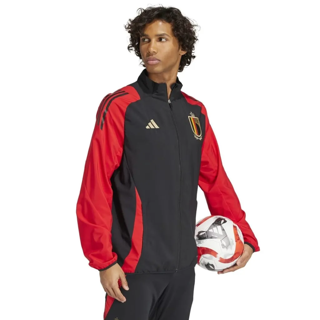 Tracksuits*adidas Belgium Pre Match Jacket 2024 Adults in Black