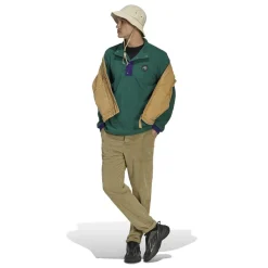Sweatshirts*adidas Collared Neck Relaxed Fit Sweatshirt in Green