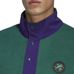 Sweatshirts*adidas Collared Neck Relaxed Fit Sweatshirt in Green