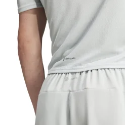 Fitness And Gym Shorts*adidas Curved Hem 9 Inch Running Shorts in Grey