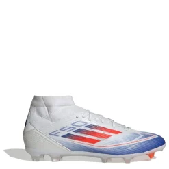Football Boots*adidas F50 League Mid Cut Firm Ground Football Boots in White