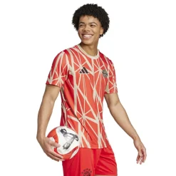 Football And Rugby Clothing*adidas Fc Bayern Munich Pre Match Shirt 2024 2025 Adults in Red