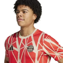 Football And Rugby Clothing*adidas Fc Bayern Munich Pre Match Shirt 2024 2025 Adults in Red