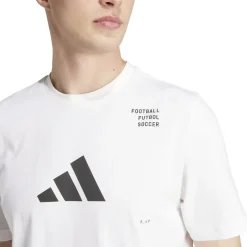 Fitness And Gym Tops*adidas Football Category Logo T-Shirt in White