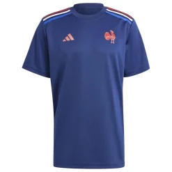 Fitness And Gymwear*adidas France Rugby Home T-Shirt Adults in Blue