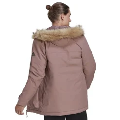 Coats And Jackets*adidas Hooded Long Regular Fit Coat in Pink