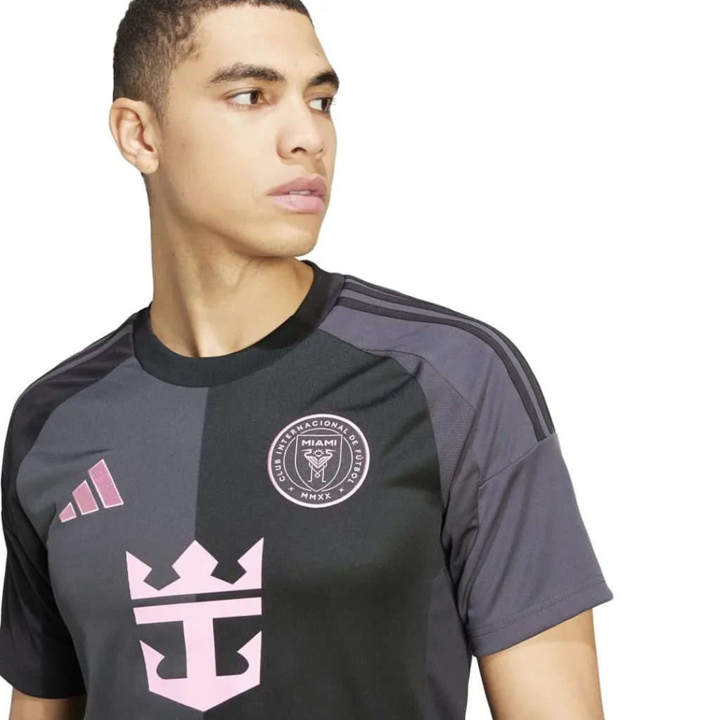 Football And Rugby Clothing*adidas Inter Miami Away Messi Shirt 2025 2026 Adults in Black
