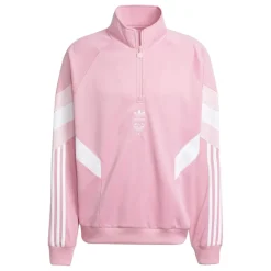 Fitness And Gym Tops*adidas Inter Miami Cf Originals Half Zip Crew Sweatshirt Adults in Pink