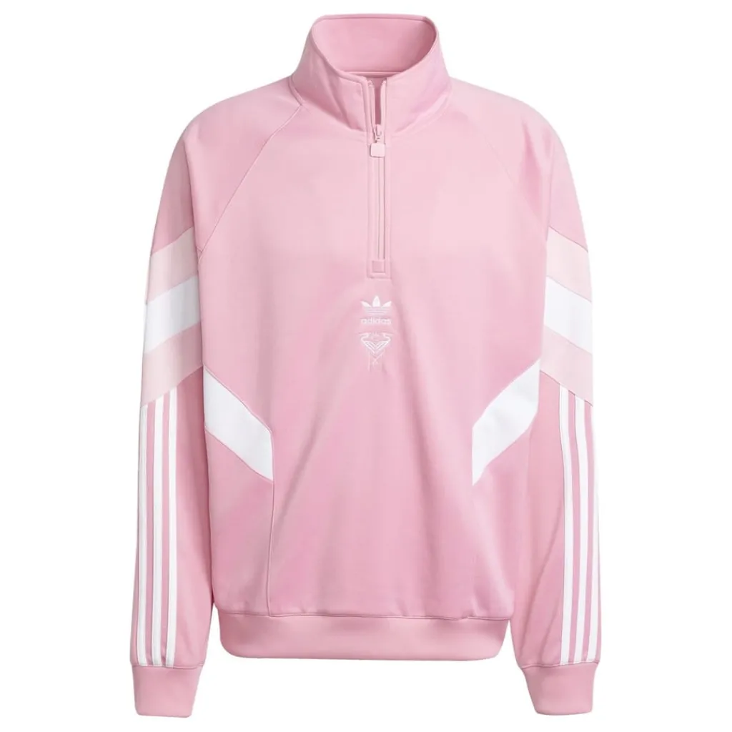 Fitness And Gym Tops*adidas Inter Miami Cf Originals Half Zip Crew Sweatshirt Adults in Pink