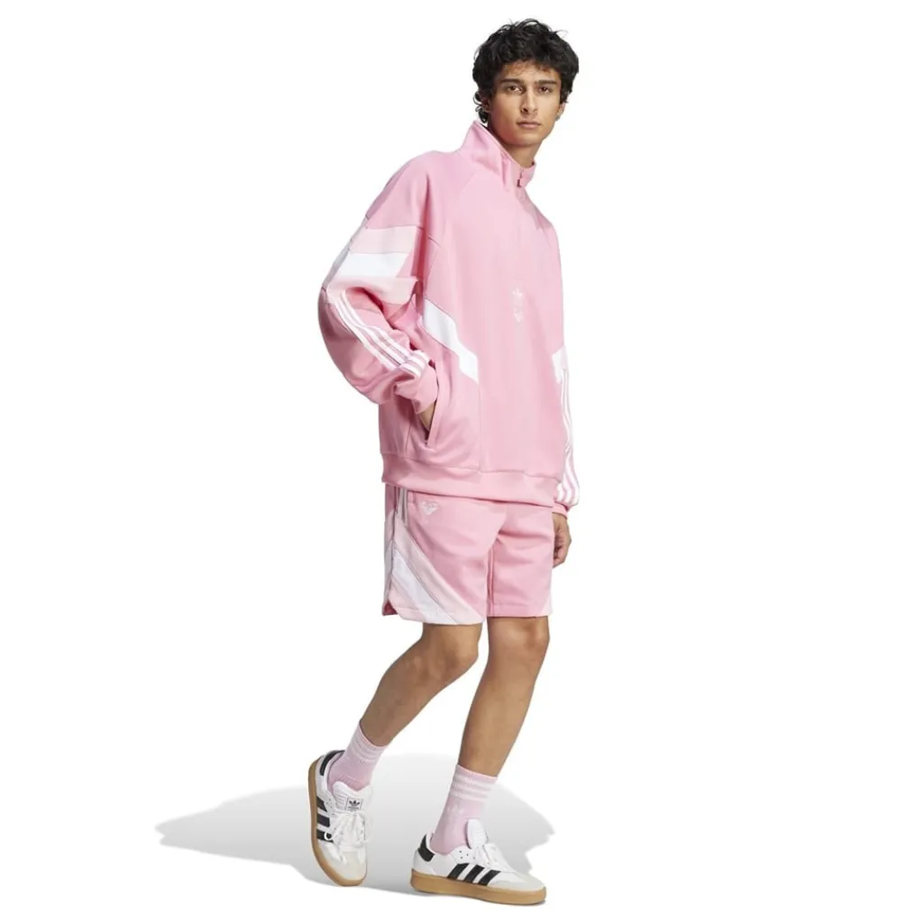 Fitness And Gym Tops*adidas Inter Miami Cf Originals Half Zip Crew Sweatshirt Adults in Pink