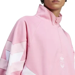 Fitness And Gym Tops*adidas Inter Miami Cf Originals Half Zip Crew Sweatshirt Adults in Pink