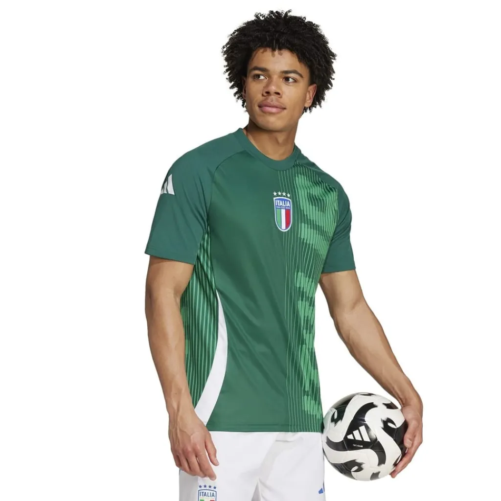 Football And Rugby Clothing*adidas Italy Pre Match Shirt 2024 Adults in Green