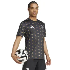 Football And Rugby Clothing*adidas Juventus Pre Match Shirt 2024 2025 Adults in Black