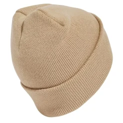 Caps-Hats*adidas Logo Print Cuff Beanie in Beige
