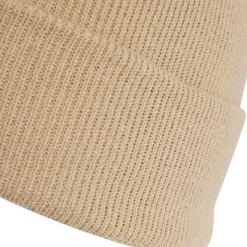 Caps-Hats*adidas Logo Print Cuff Beanie in Beige