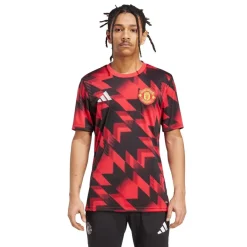 Football And Rugby Clothing*adidas Manchester United Pre Match Shirt 2025 2026 Adults in Red