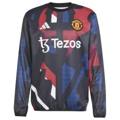Fitness And Gymwear*adidas Manchester United Prematch Top 2024 2025 Adults in Black