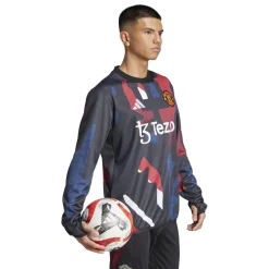 Fitness And Gymwear*adidas Manchester United Prematch Top 2024 2025 Adults in Black