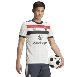 Football And Rugby Clothing*adidas Manchester United Authentic Third Shirt 2024 2025 Adults in White