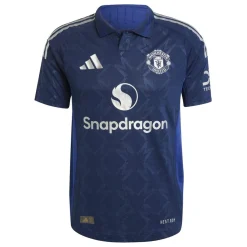 Football And Rugby Clothing*adidas Manchester United Authentic Away Shirt 2024 2025 Adults in Blue