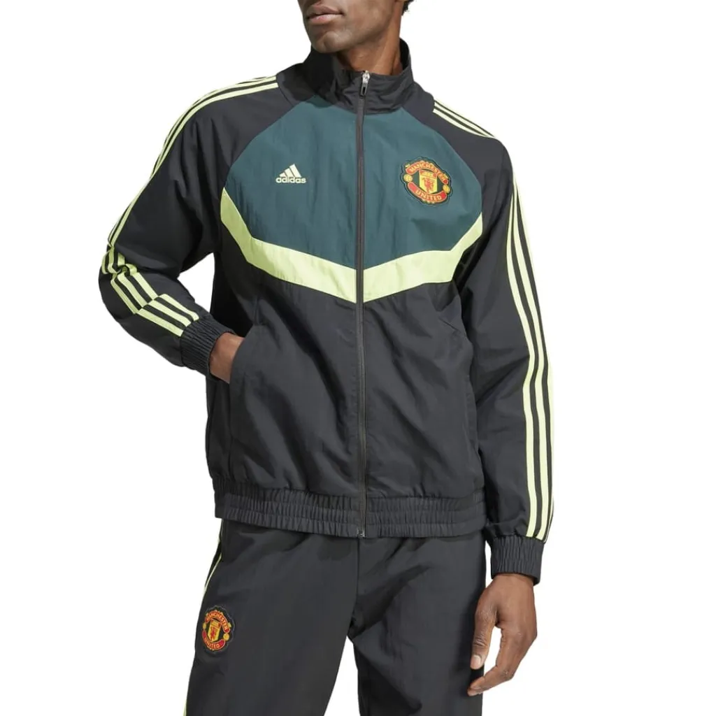 Tracksuits*adidas Manchester United Woven Track Top in black green