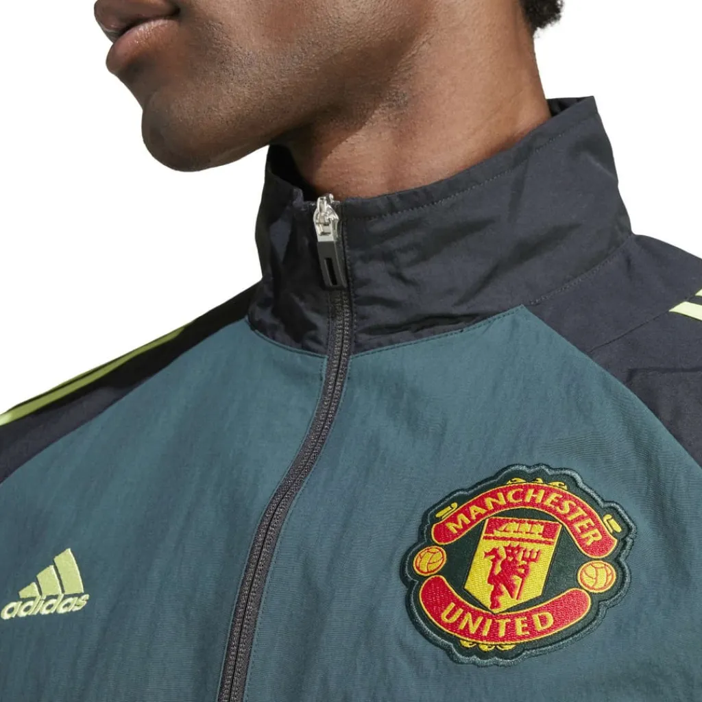 Tracksuits*adidas Manchester United Woven Track Top in black green