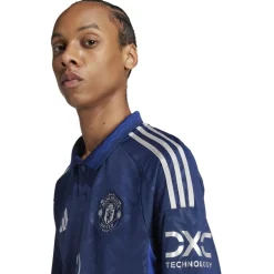 Football And Rugby Clothing*adidas Manchester United Away Long Sleeve Shirt Adults in Blue