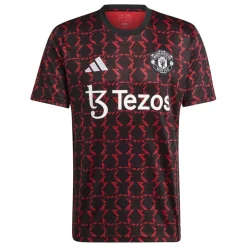 Football And Rugby Clothing*adidas Manchester United Pre Match Shirt 2024 2025 Adults in Black