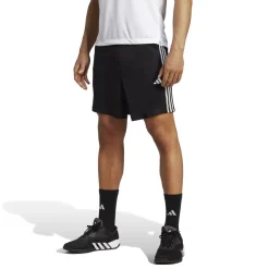 Fitness And Gym Shorts*adidas Mens 3 Stripe Essentials Pique Training Shorts in Black
