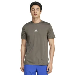 Fitness And Gym Tops*adidas Mens Designed For Training Hiit Workout Heat.rdy T-Shirt in Green