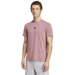 Fitness And Gym Tops*adidas Mens D4t Tee Gym Top in Pink