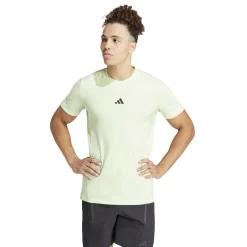 Fitness And Gym Tops*adidas Mens D4t Tee Gym Top in Green