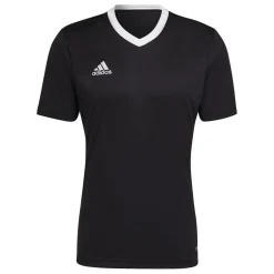 Football And Rugby Clothing*adidas Mens Entrada 22 Short Sleeve Jersey Top in Black