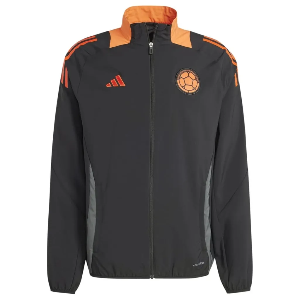 Tracksuits*adidas Mens Fcf Pre Jacket Tracksuit Top in Black