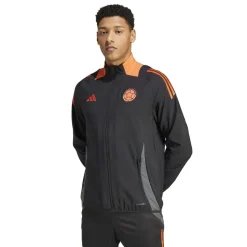 Tracksuits*adidas Mens Fcf Pre Jacket Tracksuit Top in Black