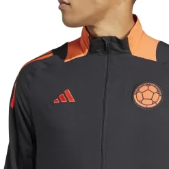 Tracksuits*adidas Mens Fcf Pre Jacket Tracksuit Top in Black