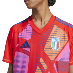 Football And Rugby Clothing*adidas Mens Figc Gk Jersey Goalkeeper Top in Red