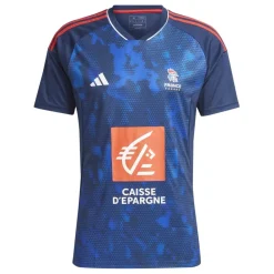 Fitness And Gymwear*adidas Mens France Aeroready Handball Shirt in Blue
